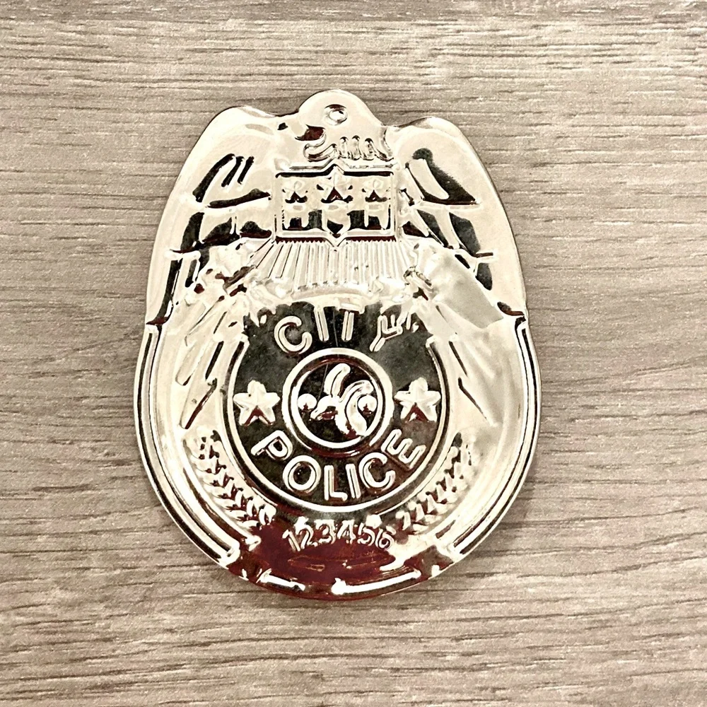 Halloween City Police Silver-tone Brooch/Pin Unisex